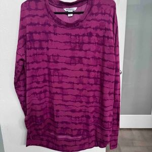 Medium Athlete tie-dye fleecy sweatshirt in pink